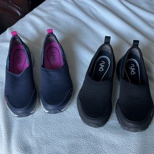 RYKA sz 7 Sky Walk SLIP ON Sneakers black or blue NWOT